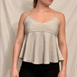 Silver sparkle Wild Fable tank top